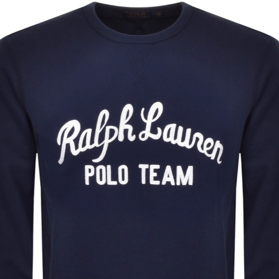 Alternative Image for ProductRalph Lauren Crew Neck Sweatshirt Navy2
